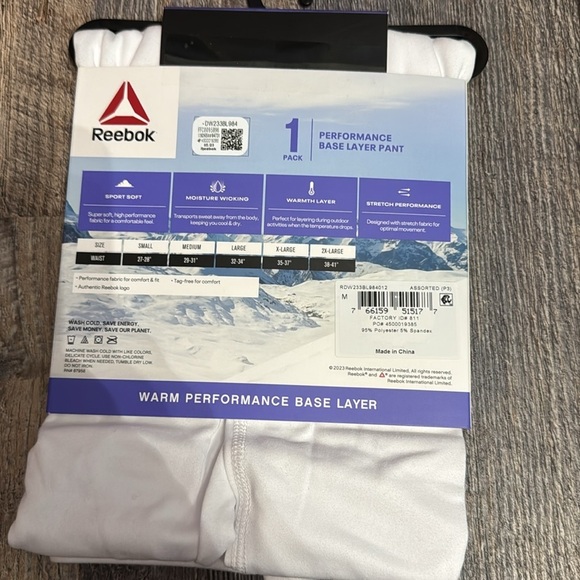 2 Reebok woman’s base layer pants - Picture 3 of 3